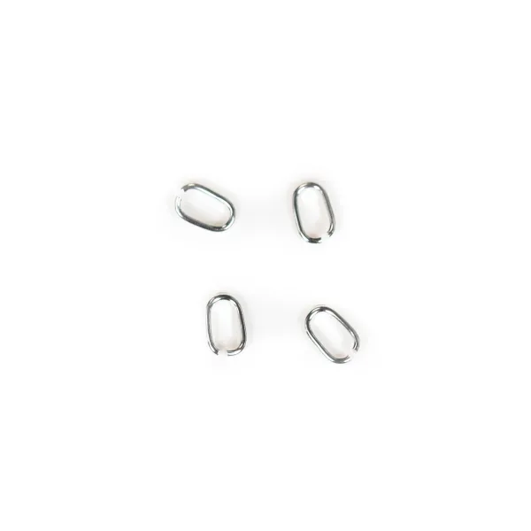 Bélière ovale, en argent 925, 4x7mm x 5pcs