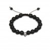 Bracelet in jasper stone, with stones in flat and rectangular shape x 1pc