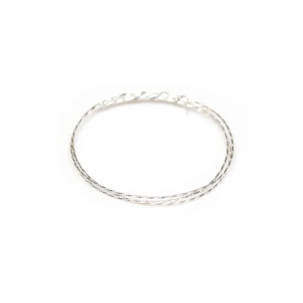 Fil sparkle en argent 925, 0.8mm x 1m