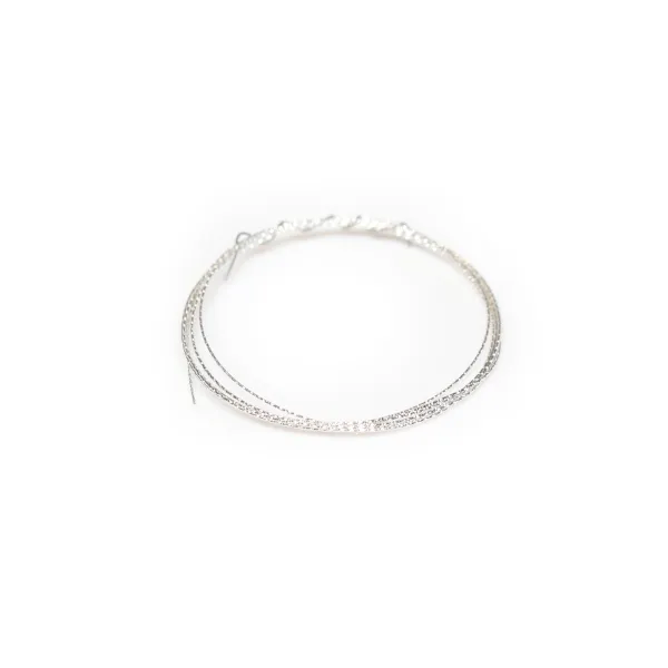 Fil sparkle en argent 925, 0.5mm x 1m