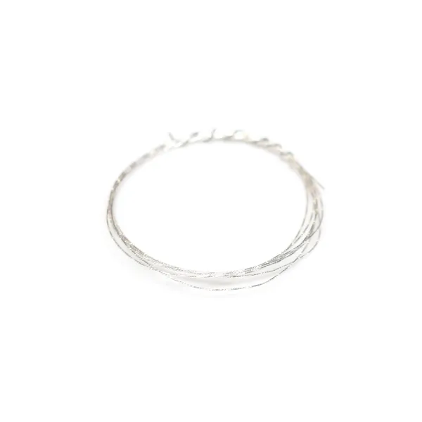 Fil sparkle en argent 925, 0.4mm x 1m