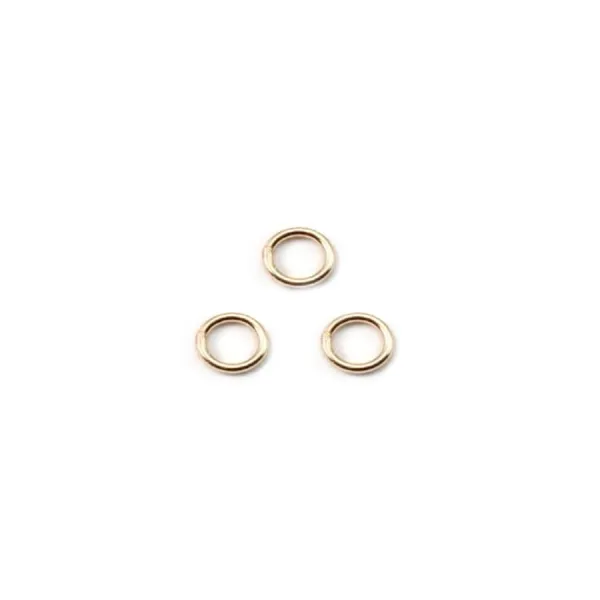 ANNEAUX SOUDE 0.64X4MM GOLD FILLED 14 CARAT 1.45G50pcs|