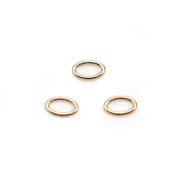 Anneau oval ouvert 0.64X3.5X5.3mm Gold Filled 14 carats x 10 pcs