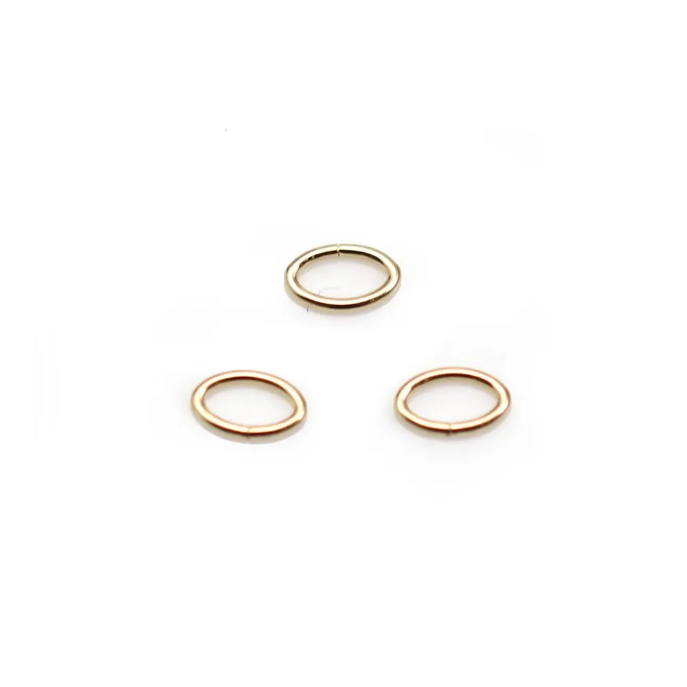 Anneau oval ouvert 0.64X3.5X5.3mm Gold Filled 14 carats x 10 pcs