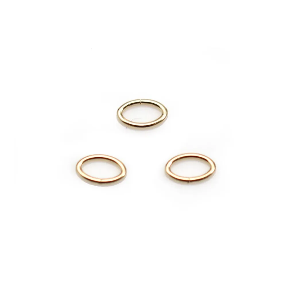 Anneau oval ouvert 0.76x4.1x6.4mm Gold Filled 14 carats x 4pcs