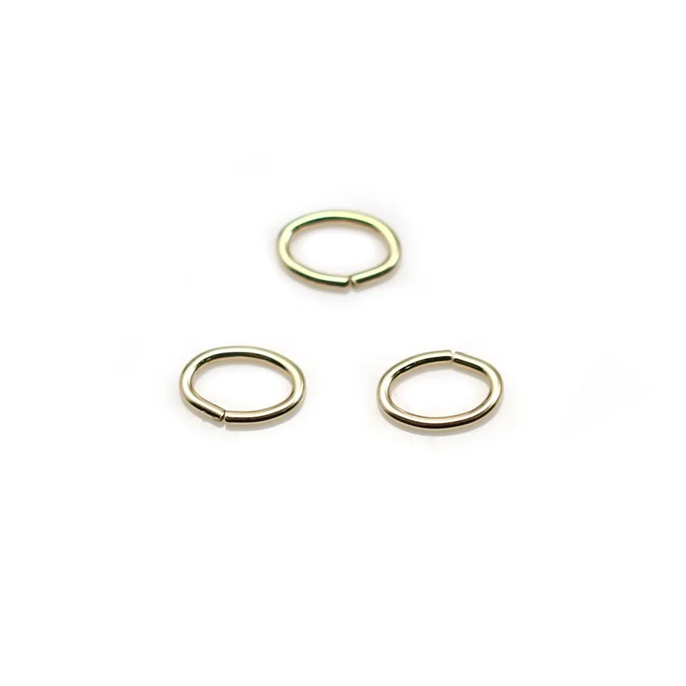 Anneau oval ouvert 0.9X5X8mm Gold Filled 14 carats x 5pcs
