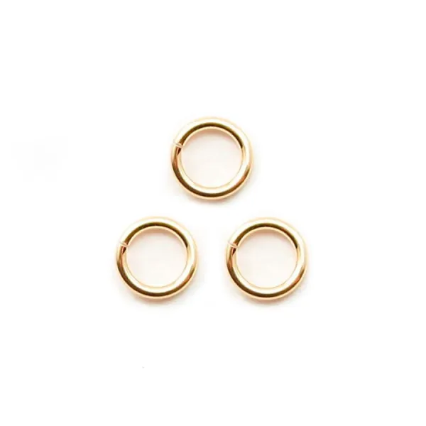 Anneau ouvert 0.64X5mm Gold Filled 14 carats X10pcs