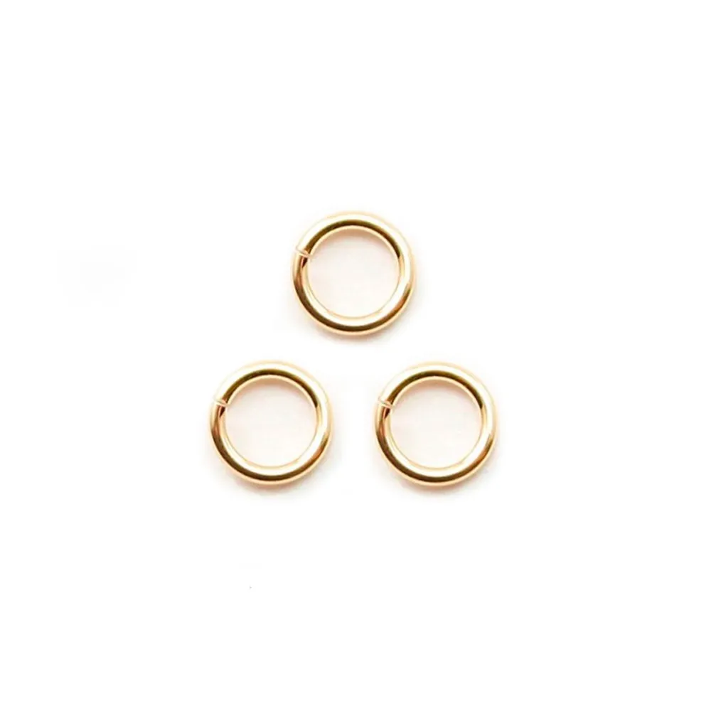 Anneau ouvert 0.64X5mm Gold Filled 14 carats X10pcs