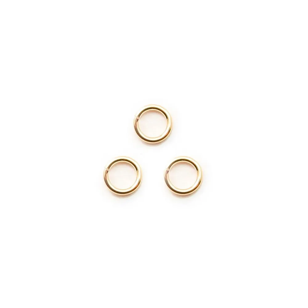 Anneau ouvert 0.64X4mm Gold Filled 14 carats x 10 pcs
