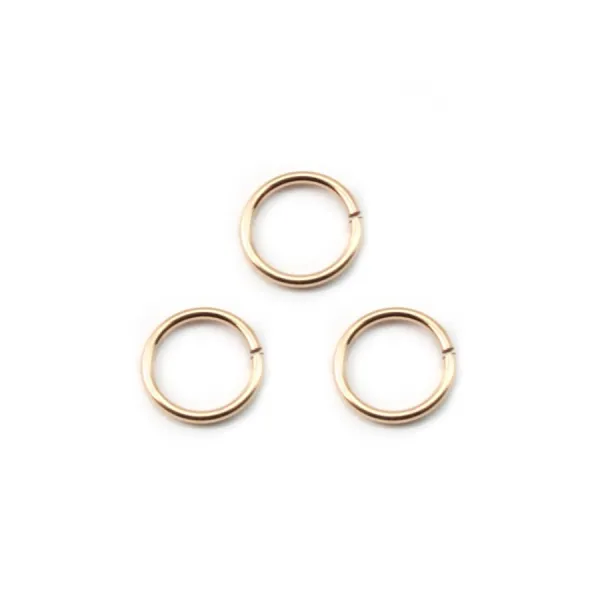ANNEAUX OUVERT 0.76X7MM GOLD FILLED 14 CARAT 2.4G30PCS