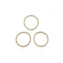 Anneaux torsade en gold filled 14 carats 10x0.76mm x 5pcs