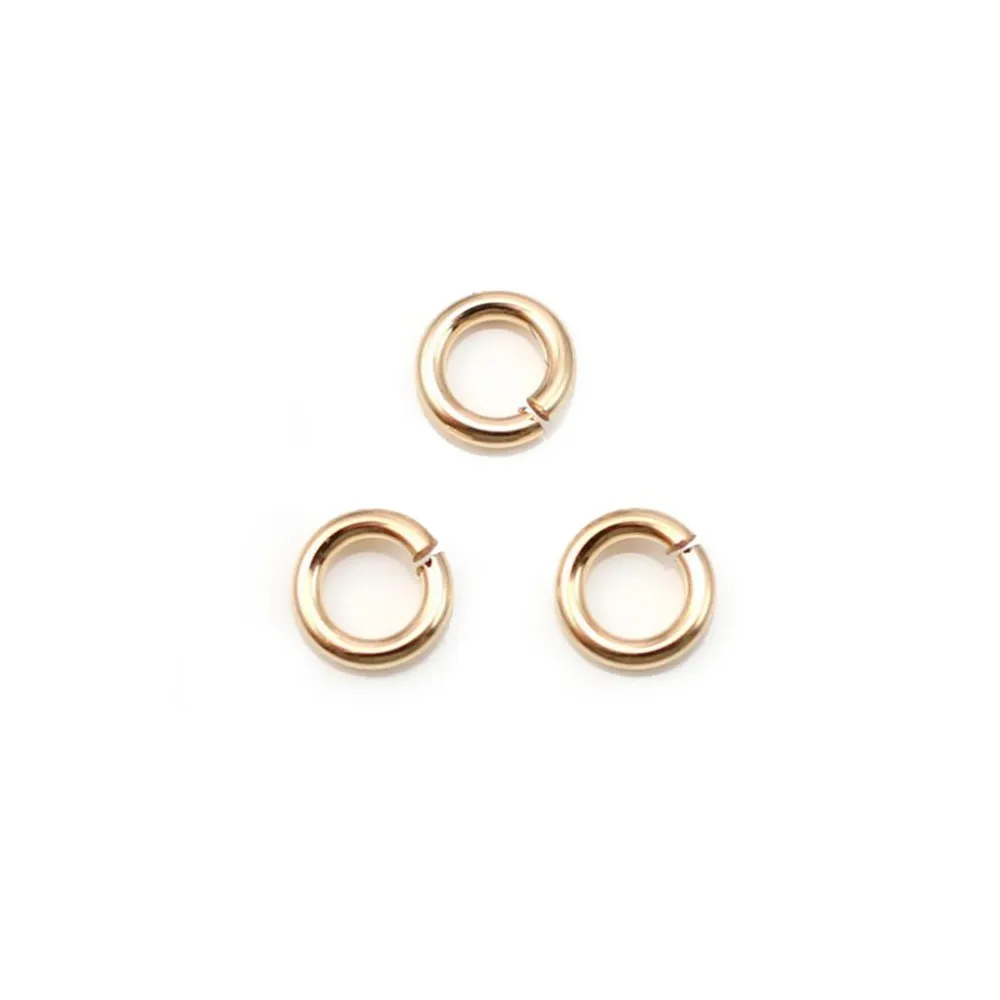 Anneaux ouvert en gold filled 14 carats 5x1.0mm x 5pcs