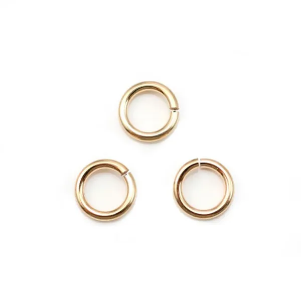 14k gold filled jump ring  6x1.0mm x 4pcs