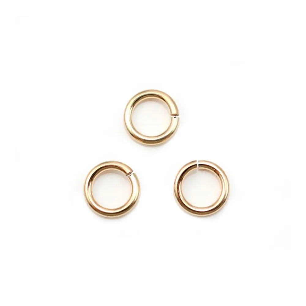 Anneaux ouvert en gold filled 14 carats 6x1.0mm x 4pcs