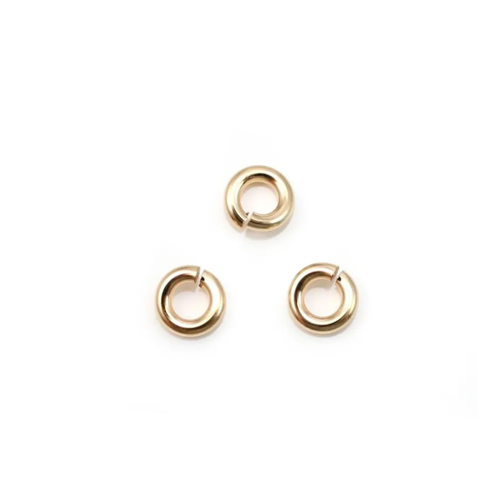 Anneaux ouvert en gold filled 14 carats 4x1.0mm x 6pcs