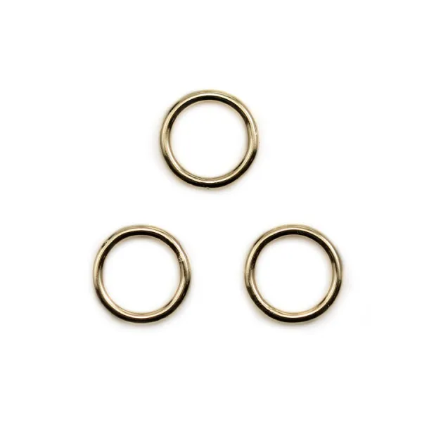 Anneau soudé en gold filled 14 carats 1x8mm x 2pcs