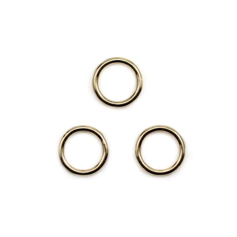 Anneau soudé en gold filled 14 carats 1x8mm x 2pcs