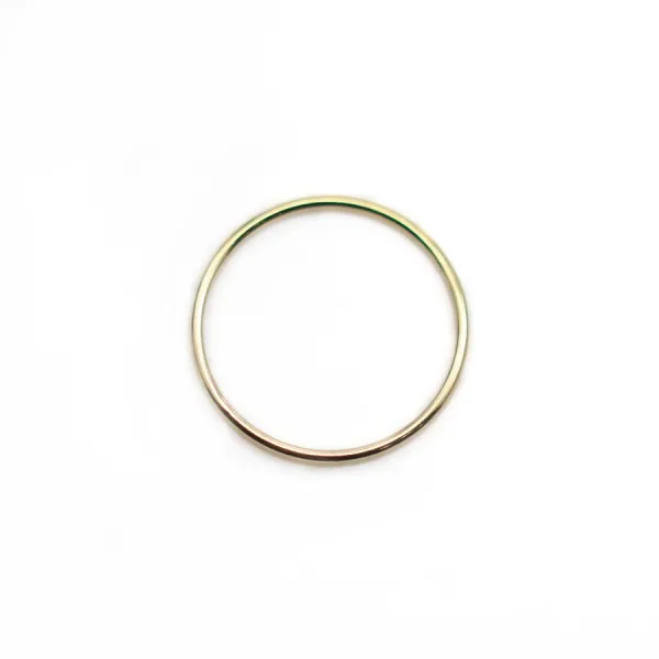 Anneaux soudé en gold filled 14 carats 1.0x20mm x 1pc