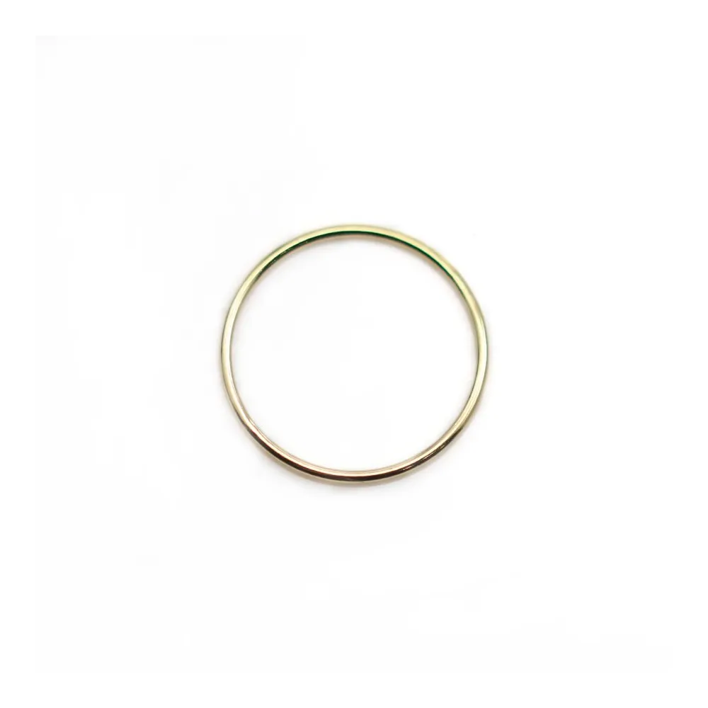 Anneaux soudé en gold filled 14 carats 1.0x20mm x 1pc