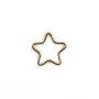 Anneau étoile en gold filled 14 carats 10.5mm x 2pcs