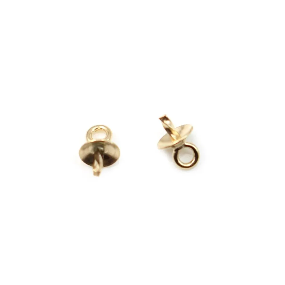 Belière pour perle demi-percé 3.0mm Gold Filled 14 carats x 2pcs