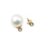 14K Gold filled  belier for bead half pierce 3mm x 2pcs