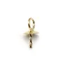 Bélière pour perle semi-percée gold filled 14carat 4mm x 2pcs