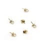 Bélière pour perle semi-percée gold filled 14carat 4mm x 2pcs