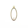 Pendentif ovale 20x10mm en gold filled 14 carats pour perle semi-percée x 1pc