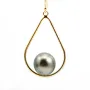 Breloque goutte 19x31x0.7mm, en gold-filled 14 carats x 1pc
