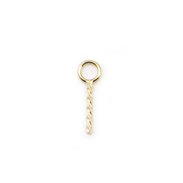 Belière pour perle demi-percé 6.5mm Gold Filled 14 carats x 2pcs