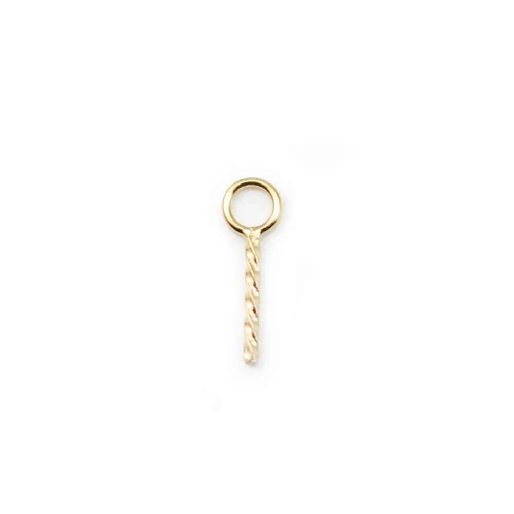 Belière pour perle demi-percé 6.5mm Gold Filled 14 carats x 2pcs
