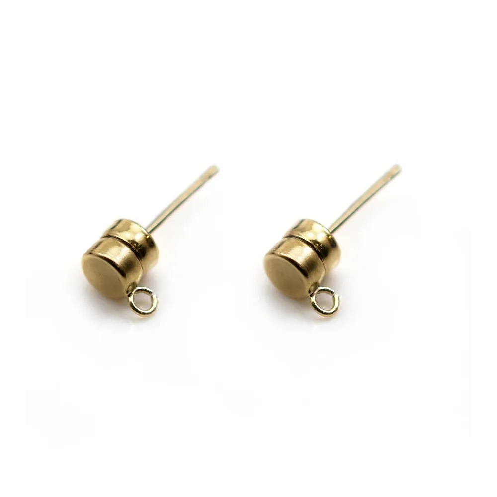 Clous d'oreille aimanté 4.5mm en gold filled 14 carats x 2pcs