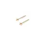 CLOU D'OEILLES DISQUE 3MM GOLD FILLED 14 CARAT 1.2G20pcs