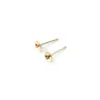 CLOU D'OEILLES DISQUE 5MM GOLD FILLED 14carat1.70G 20PCS