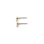 CLOU D'OREILLES BOULE 3MM GOLD FILLED 14 CARAT 0.9G10PCS