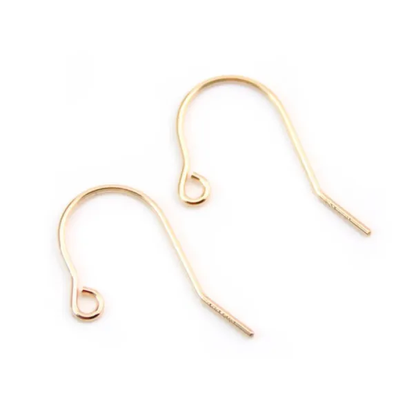 Crochet d'oreilles 0.76mm Gold filled 14 carat 20mmx 2pcs