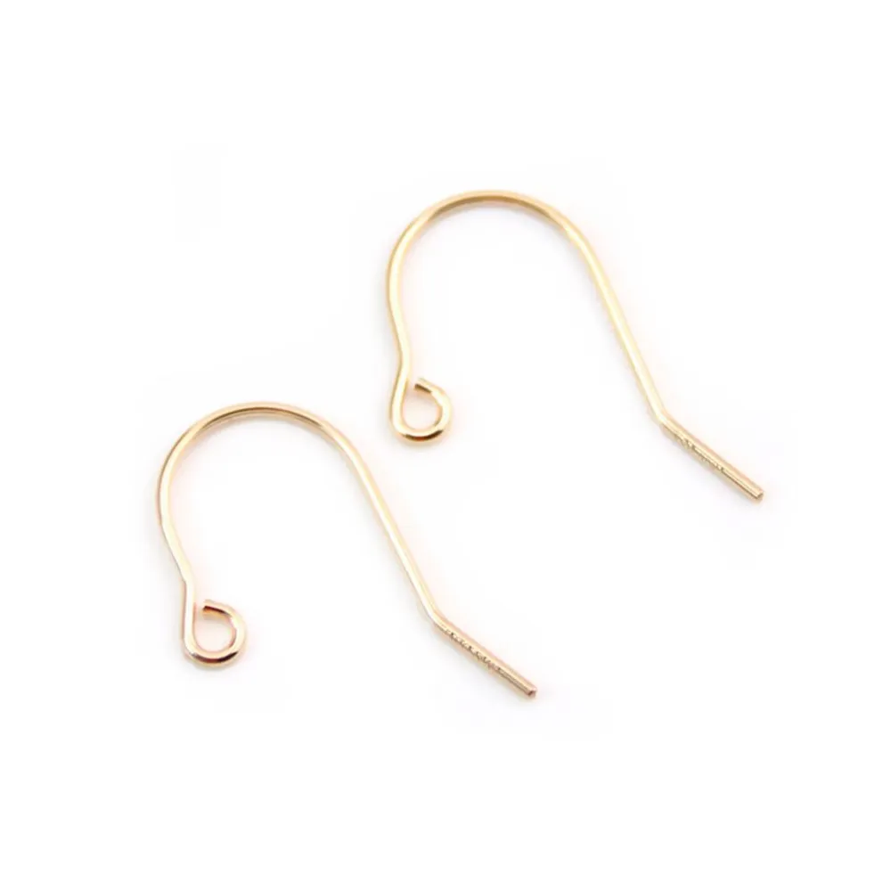 Crochet d'oreille 0.76mm Gold filled 14 carat 20mmx 2pcs