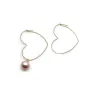 Créoles coeur 27x30mm en gold filled 14 carats x 2pcs