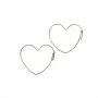 Créoles coeur 27x30mm en gold filled 14 carats x 2pcs