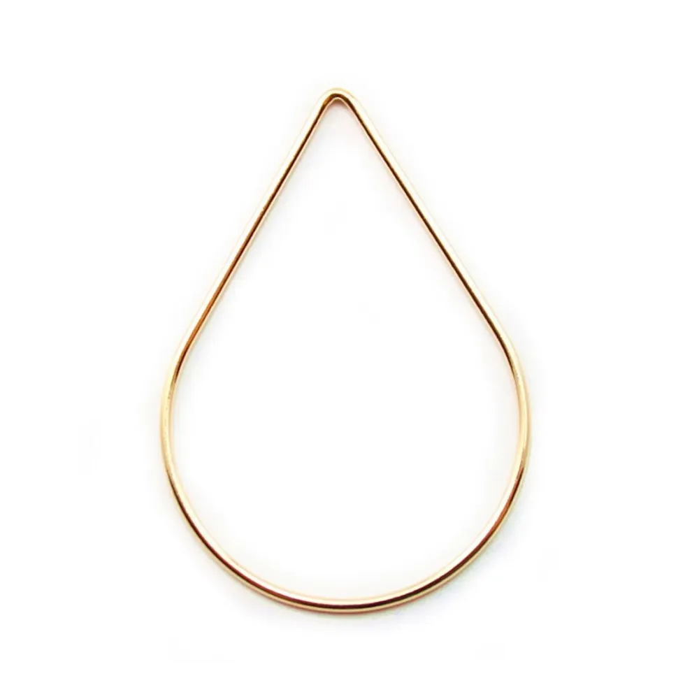 Intercalaire poire 40x27MM Gold filled 14 carat x 1pc