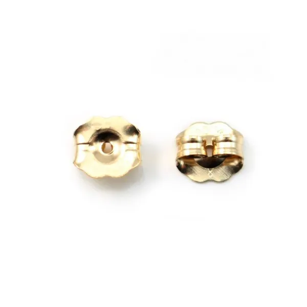 Poucette 5.0x5.8MM Gold Filled 14 Carats x 2pcs