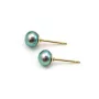 Clous d'oreilles pour perles semi-percées en gold filled 14 carats 4mm x 2pcs