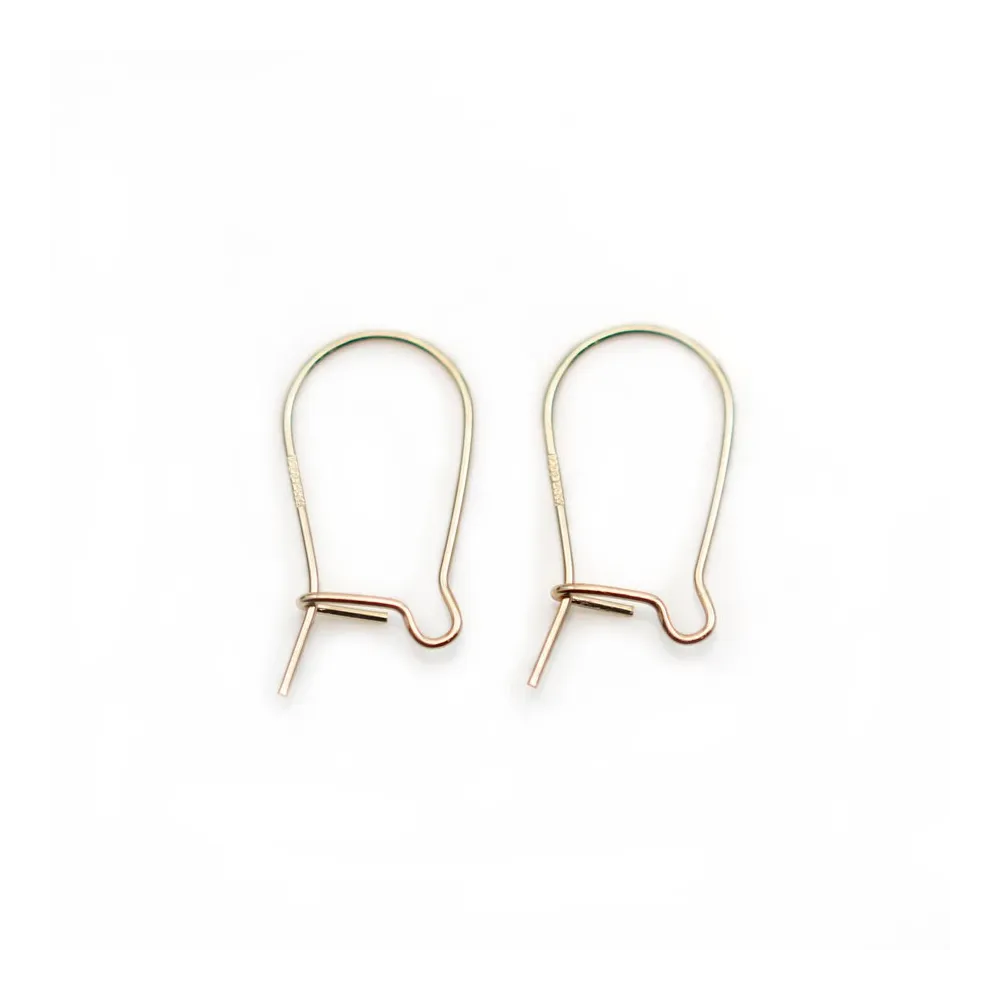 Dormeuse 8x16x0.51mm, en gold-filled 14 carats x 4pcs