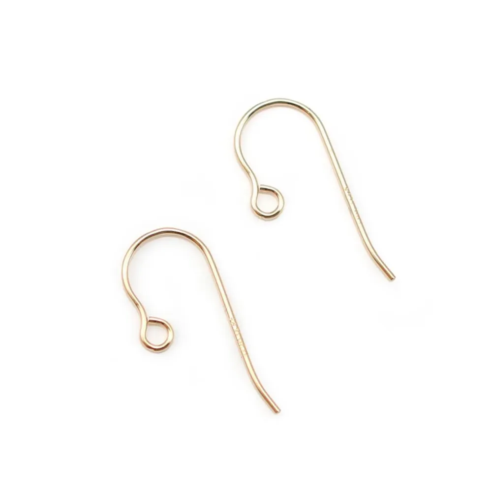 Crochets d'oreilles micro en gold filled 14 carats 15.5x0.51mm x 6pcs