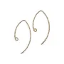Crochets d'oreilles spaekle en gold filled 14 carats 34x0.76mm x 2pcs