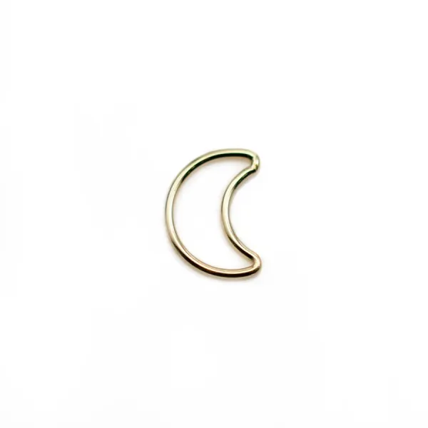 Breloque lune 8x11x0.88mm en gold-filled x 2pcs