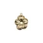 Breloque fleur en gold filled 14 carats 12x11mm x 1pc