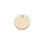 Breloque ronde médaille à graver en gold-filled, 9mm x 1pc