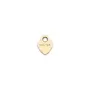 Charm gold-filled medal to heart to be engraved 7x8mm x 1pc